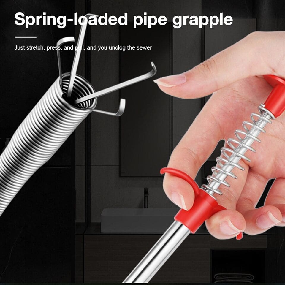 Drain Sink Spring Pipe, Dredging Tool, Drain Clog Tool, Cleaning Hook Water Tool With Claws, Clog Remover Cleaning Tool, Drain Sink Rod Drain Sink Spring Pipe, Dredging Tool, Drain Clog Tool, Cleaning Hook Water Tool With Claws, Clog Remover Cleaning Tool, Drain Sink Rod